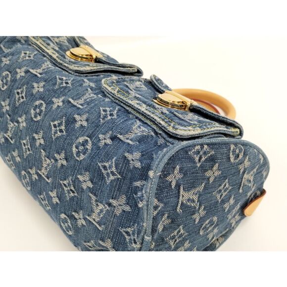 Louis Vuitton Neo Speedy Handbag Mini Monogram Denim Blue - Picture 3 of 8